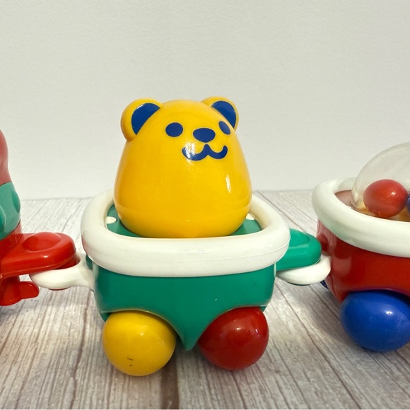 Toddler TOMY Loco Motion Push & Activity 5 Piece Train Car Baby Toy Vtg 1996 - Picture 4 of 16